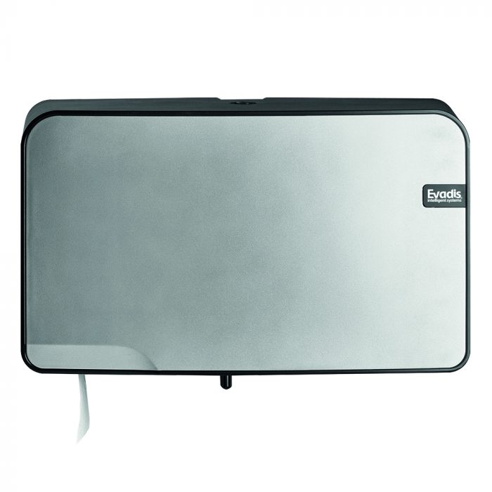 DISTRIBUTEUR HYGIENIQUE DOUBLE MINI JUMBO QUARTZ GRIS