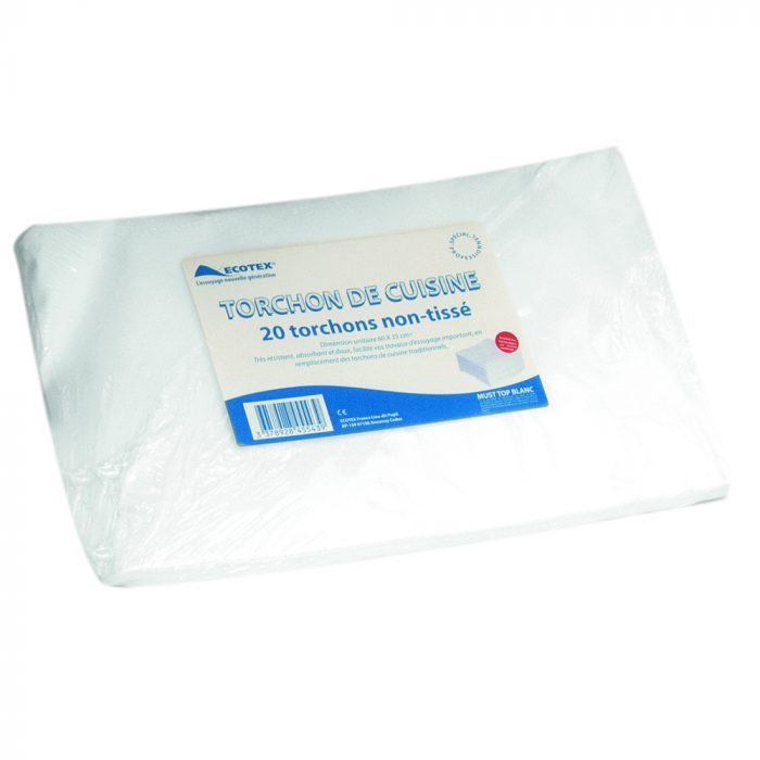 SERVIETTE NON TISSE BLANC