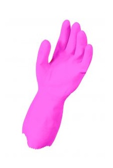 GANT DE MENAGE LATEX ROSE TAILLE L