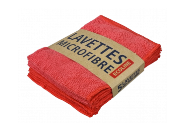 LAVETTE MICROFIBRE ROUGE
