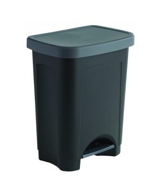 POUBELLE A PEDALE NOIR 30L