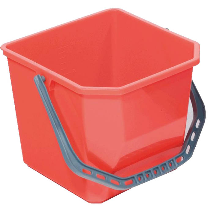 SEAU 22L POUR CHARIOT MATHIS ROUGE