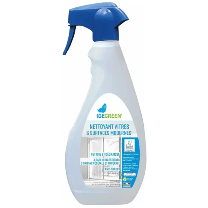 IDEGREEN - 1802 - NETTOYANT VITRE ET SURFACES ECOLABEL - 750ML