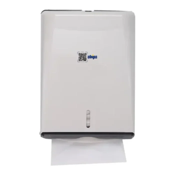 DISTRIBUTEUR ESSUIE MAINS PLIE BLANC