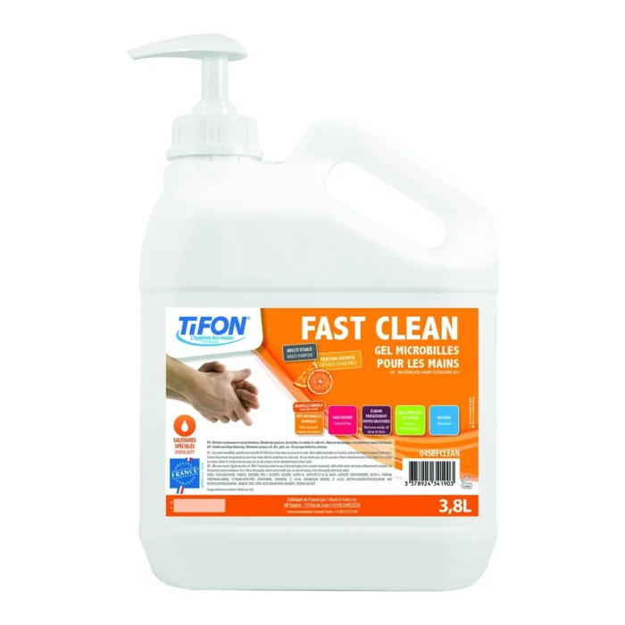 FASTCLEAN GEL NETTOYANT ORANGE - PARFUM ORANGE/MICROBILLES