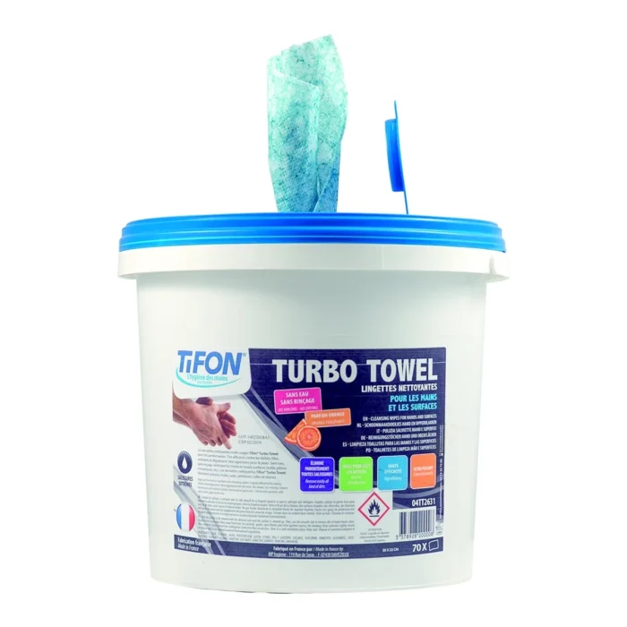 LINGETTES TURBO TOWEL - LINGETTES HUMIDES FT 25 X33 CM