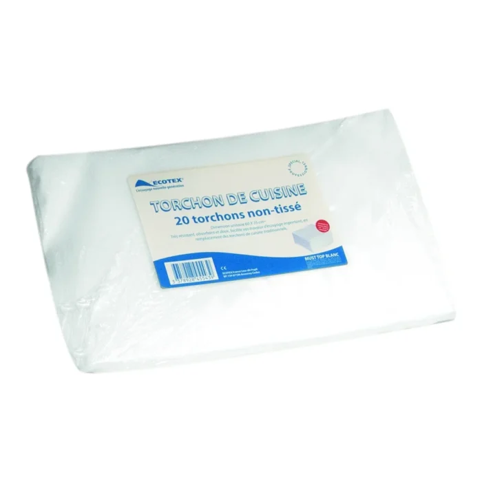SERVIETTE NON TISSE BLANC