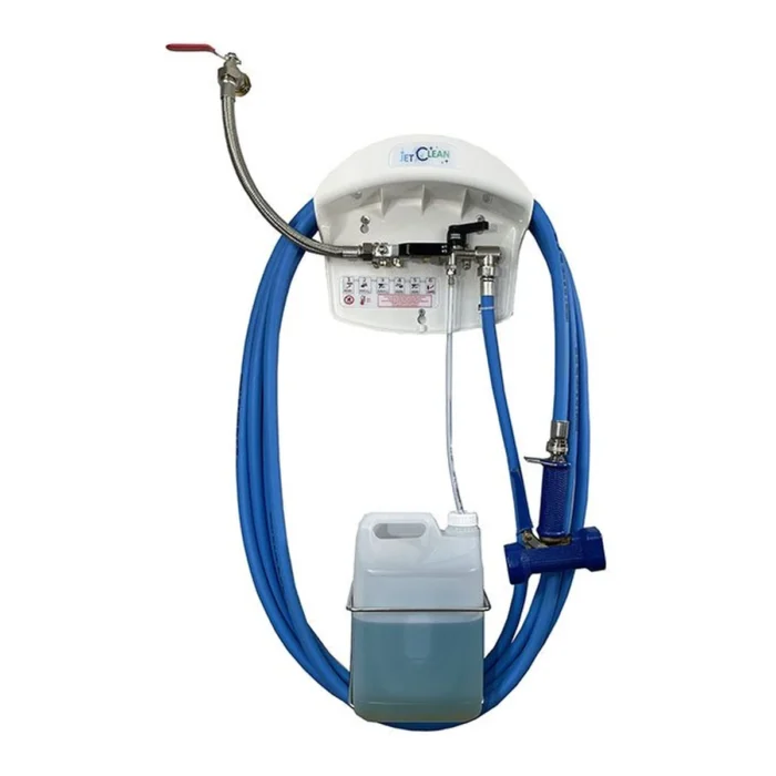 POSTE JETCLEAN - 1 PRODUIT - SUPPORT BIDON 5L - PISTOLET LAITON - TUYAU 15M