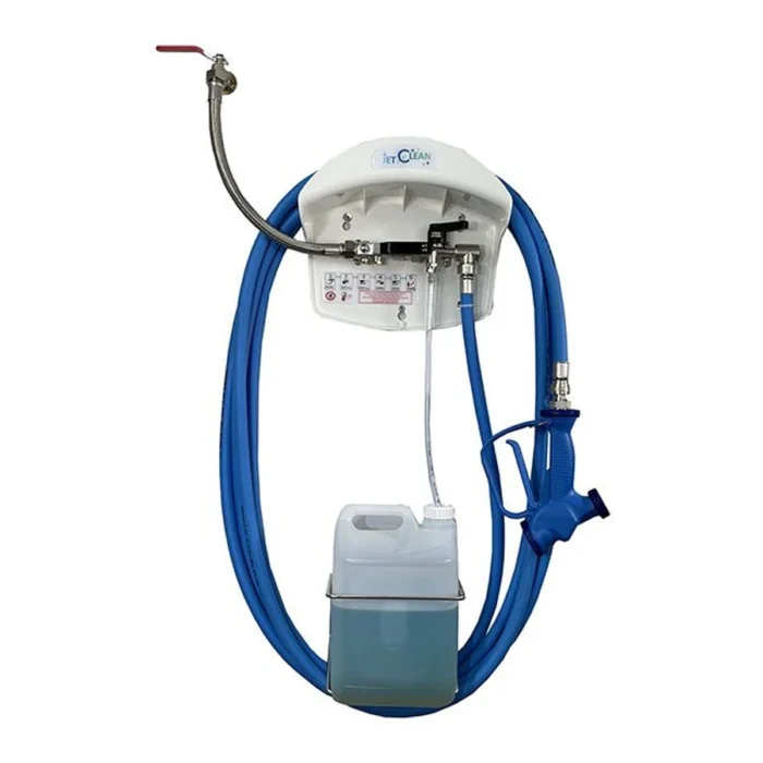 POSTE JETCLEAN - 1 PRODUIT - SUPPORT BIDON 5L - PISTOLET PLASTIQUE - TUYAU 20M