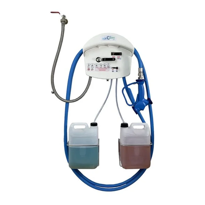 CENTRALE ELITCLEAN - 2 PRODUITS - SUPPORT BIDON 5L - PISTOLET PLASTIQUE - TUYAU 10M
