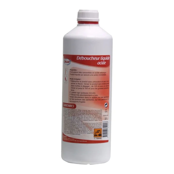 ORLAV - 0094 - DEBOUCHEUR LIQUIDE ACIDE - 1L