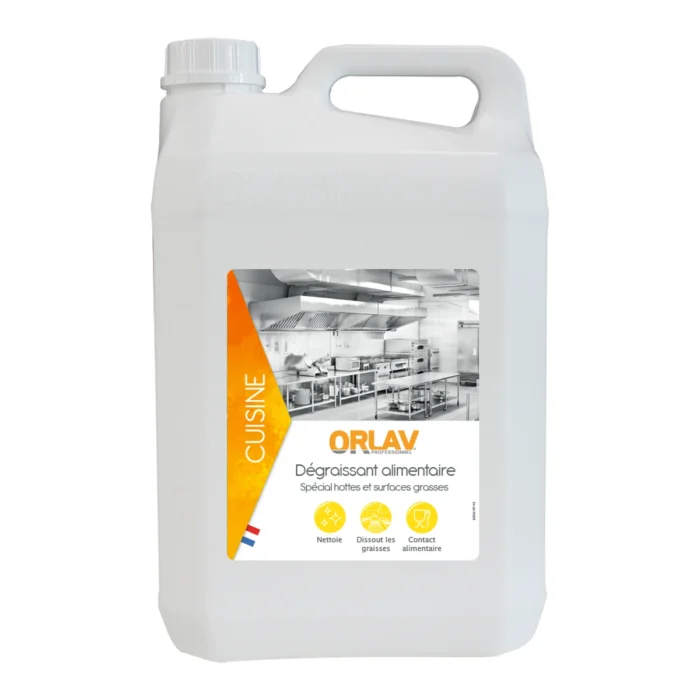 ORLAV - 212 - DEGRAISSANT ALIMENTAIRE - 5 L - 1 PISTOLET / CARTON
