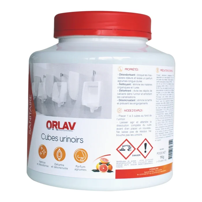 ORLAV - 0569 - PASTILLES URINOIRS - 6X1KG (33 PASTILLES DE 33G)