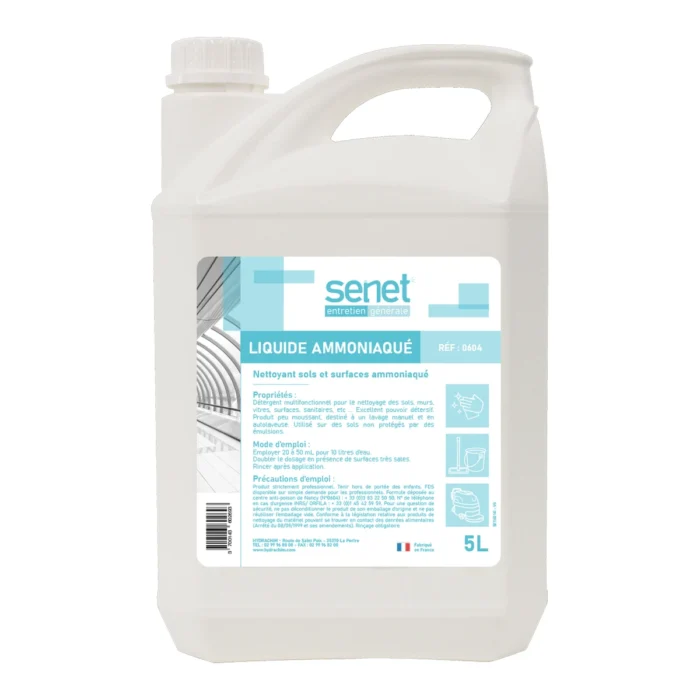 SENET ENT.- 0604 - LIQUIDE AMONIAQUE - 5L BLANC (4X5L)