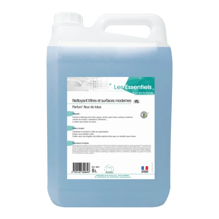 LES ESSENTIELS - NETTOYANT VITRES ET SURFACES MODERNES - 5L (4X5L)