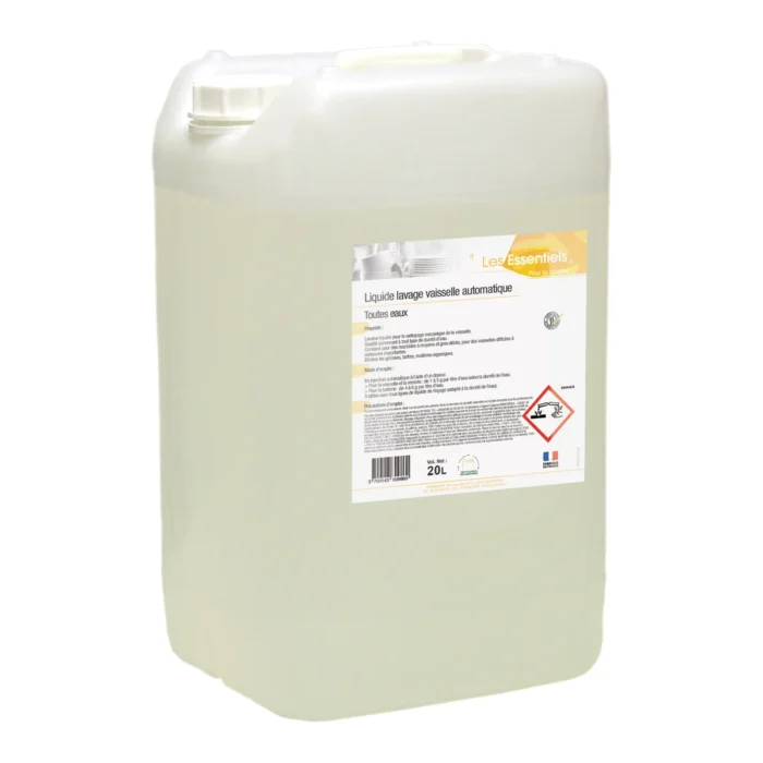 LES ESSENTIELS - LIQUIDE LAVAGE VAISSELLE TOUTES EAUX - 20L
