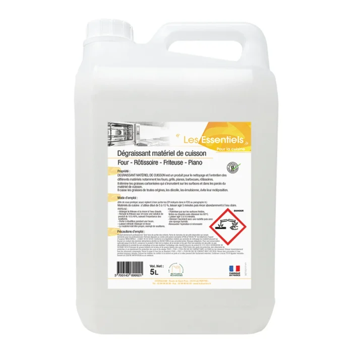 LES ESSENTIELS - DÉGRAISSANT MATÉRIEL DE CUISSON - 5L (4X5L)