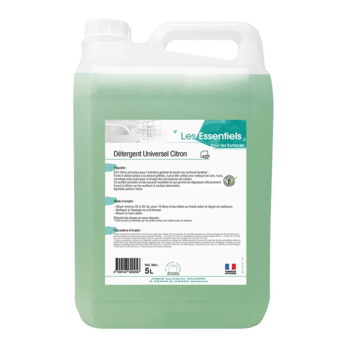 LES ESSENTIELS - DÉTERGENT UNIVERSEL CITRON - 5L (4X5L)