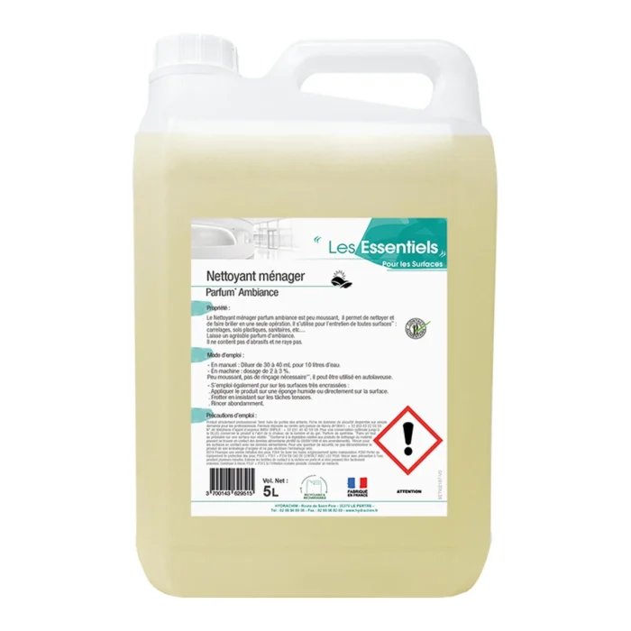 LES ESSENTIELS - NETTOYANT MÉNAGER AMBIANCE - 5L (4X5L)