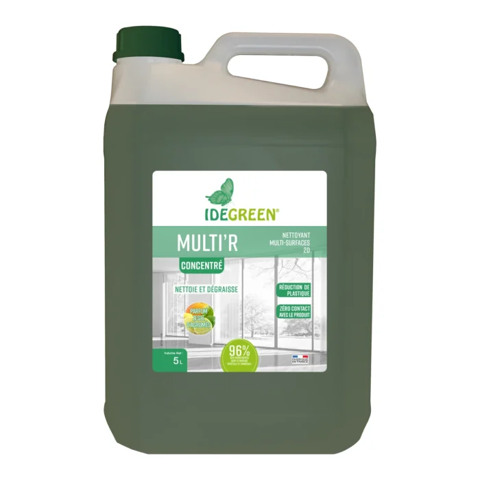 IDEGREEN - 0657 - MULTI'R ECOLABEL - NETTOYANT MULTI-USAGES CONCENTRÉ - 5L (CARTON DE 2X5L)