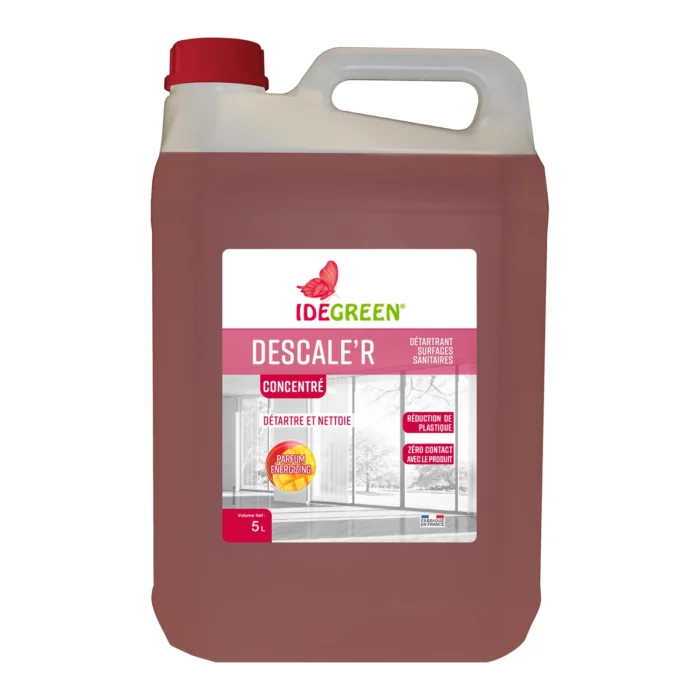 IDEGREEN - 0660 - DESCALE'R ECOLABEL - DÉTARTRANT SANITAIRE CONCENTRÉ - 5L (CARTON DE 2X5L)