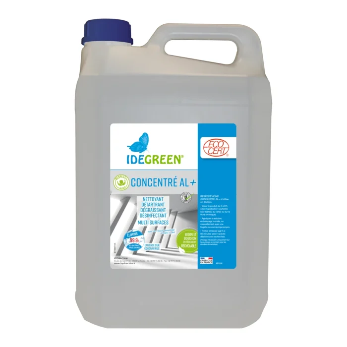 IDEGREEN - RESPECT'HOME CONCENTRE AL+ - ECODETERGENT ECOCERT - 4X5L