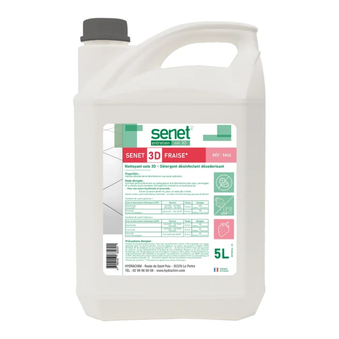 SENET ENT. - 5862 - SENET 3D FRAISE - 5L BLANC (4X5L)