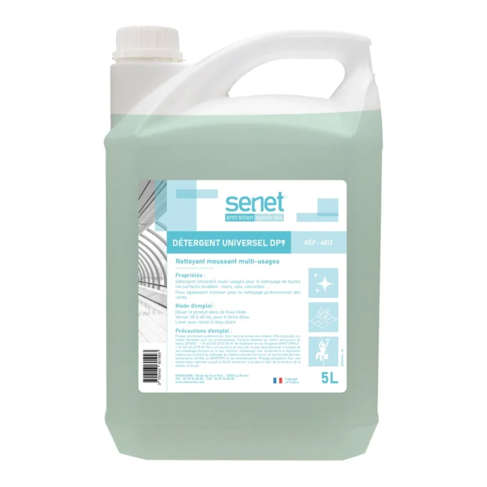 SENET ENT. - 6012 - DETERGENT UNIVERSEL DP9 - 5L