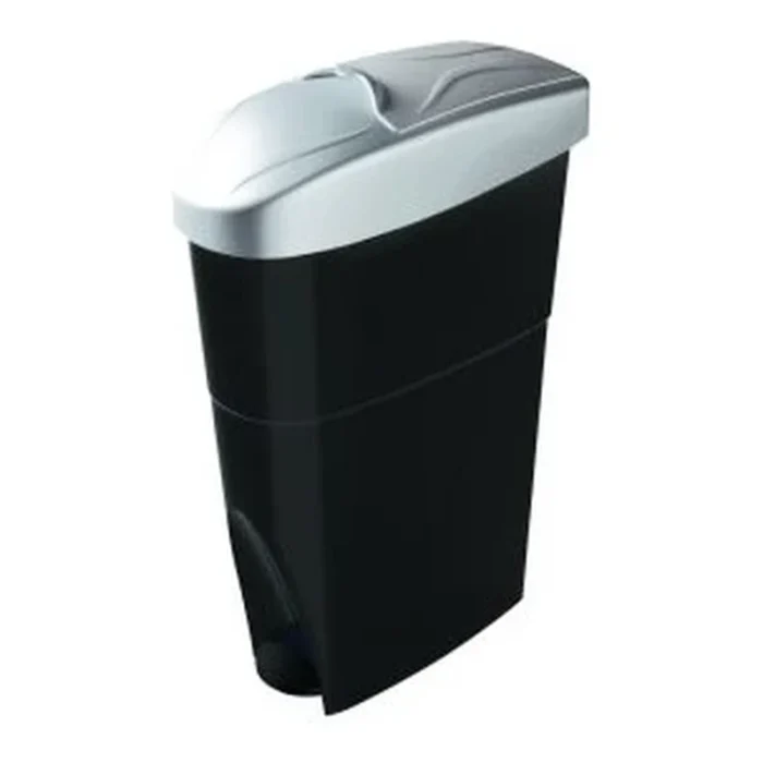 POUBELLE HYGIENE FEMININE NOIR/CHROME
