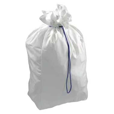 SAC BLANC COLLECTEUR DE LINGE AVEC CORDON DE FERMETURE