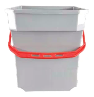 SEAU 28L POIGNÉE ROUGE