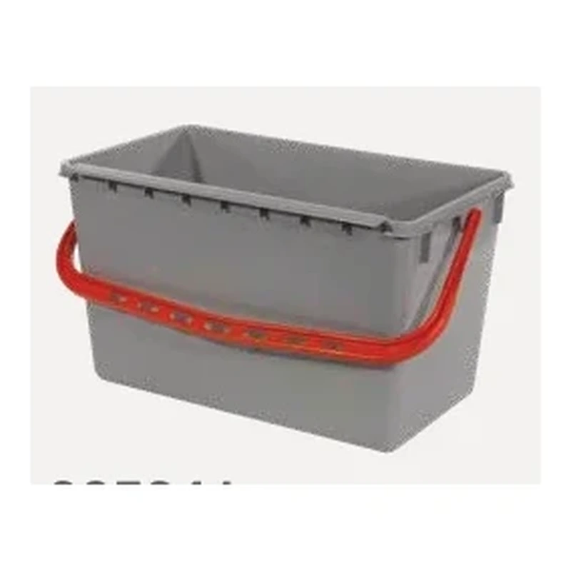 SEAU DE 22L GRAPHITE POIGNÉE ROUGE