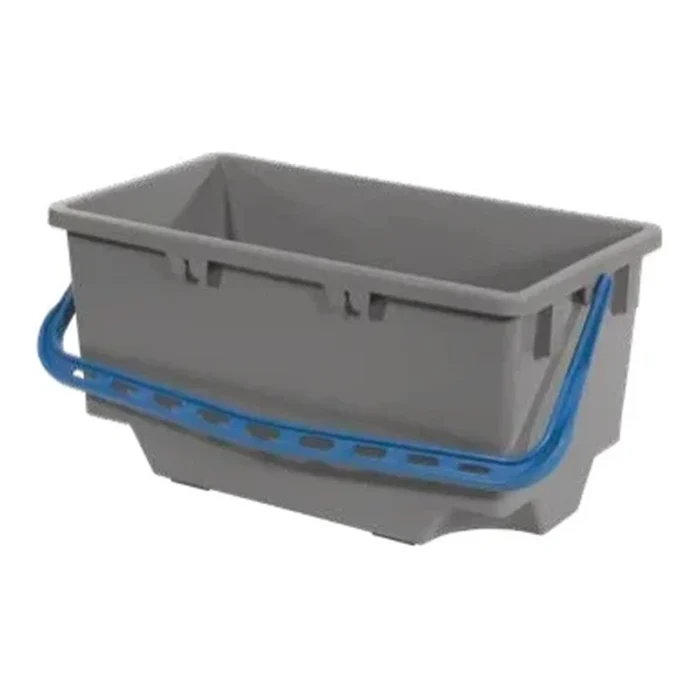 SEAU 18L GRIS ANSE BLEUE POUR CÔNE D'ESSORAGE