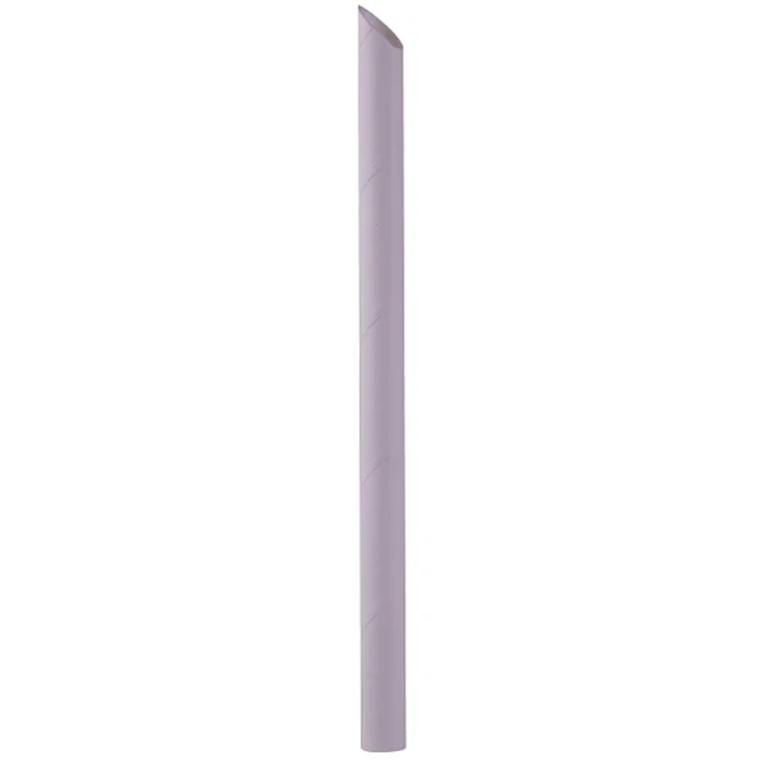 PAILLE PAPIER BLANCHE BUBBLE TEA 12X200MM