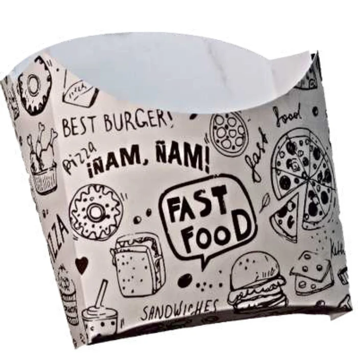 CORNET A FRITES DECORS 10+4X11 CM