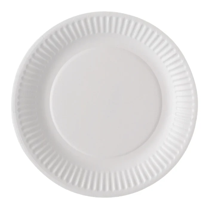 ASSIETTE CARTON BLANC D18