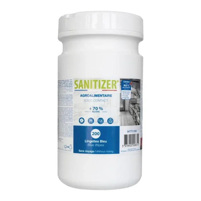 200 LINGETTES AGROALIMENTAIRES - LINGETTES HUMIDES 18.7X17.5 CM