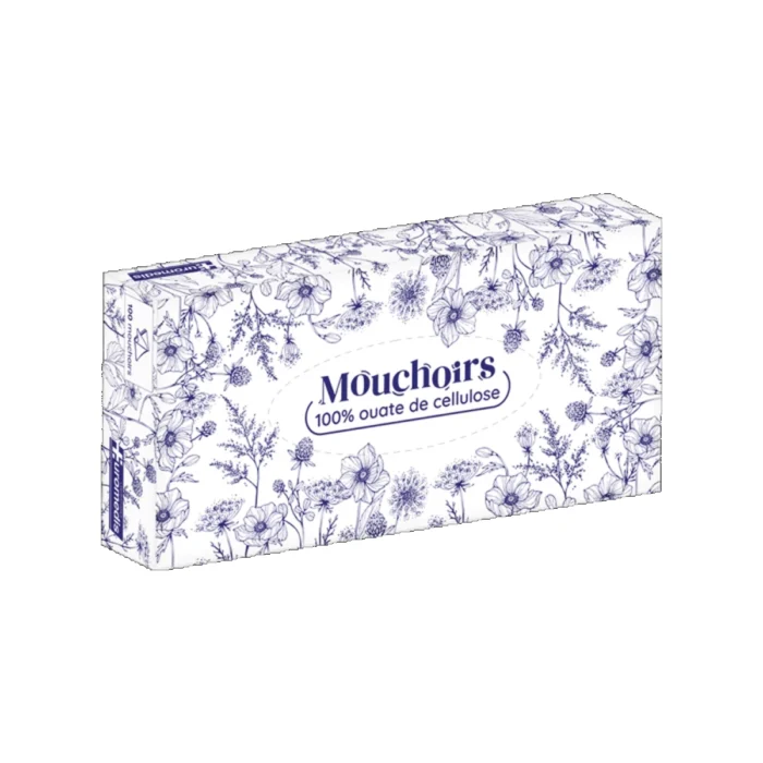 MOUCHOIR EN BOITE DISTRIBUTRICE DE 100