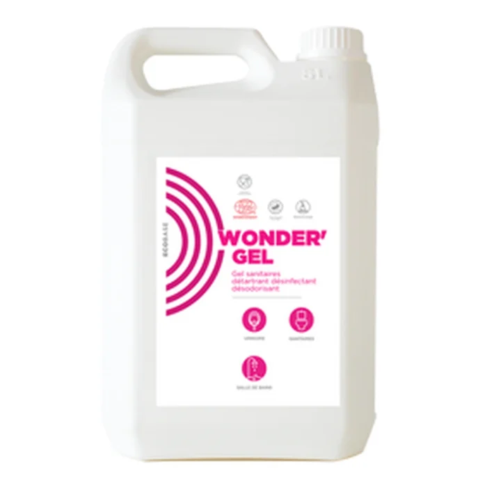 WONDER'GEL (ECOCERT)- GEL SANITAIRES DÉSINF. DÉTATR. DÉSODO. 2 X 5 L / FR