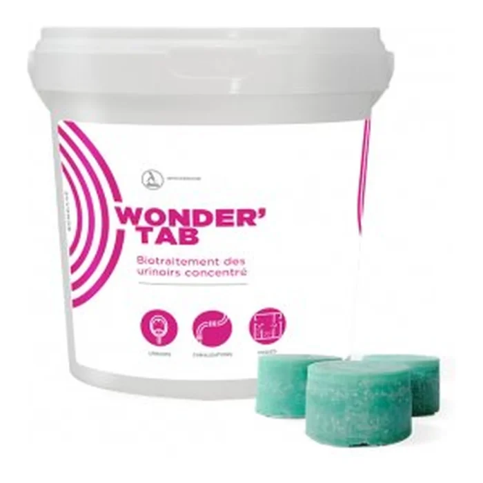 WONDER'TAB - CARTON 1 X 16 PASTILLES + GRILLES URINOIRS / FR (0.64 KG)