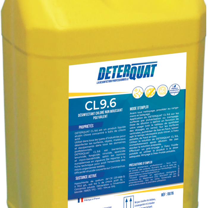 DETERQUAT CL9,6% 5L (Elteor équivalent)