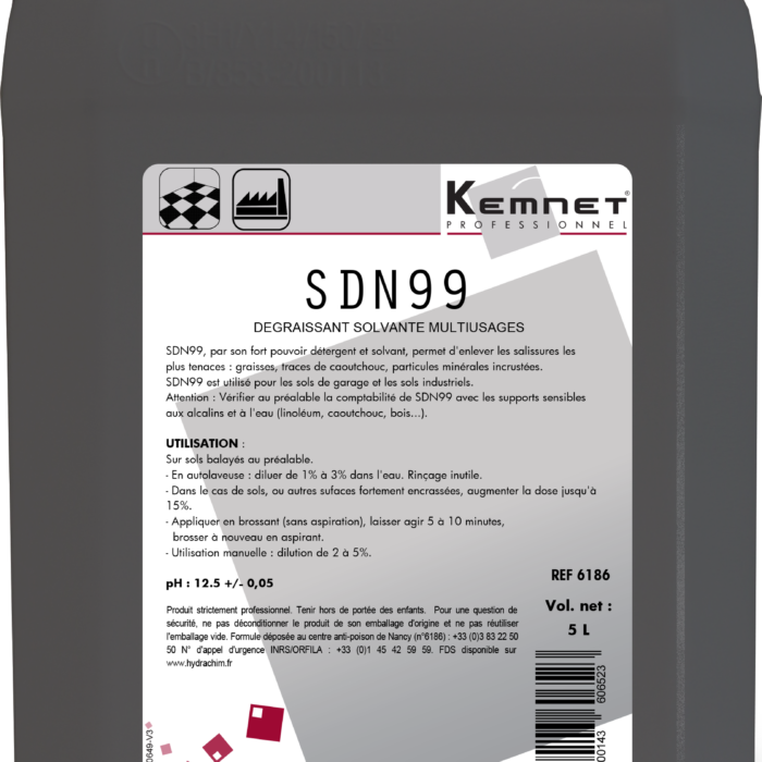 SDN99 - Dégraissant solvanté 5L (KEMNET Professionnel)